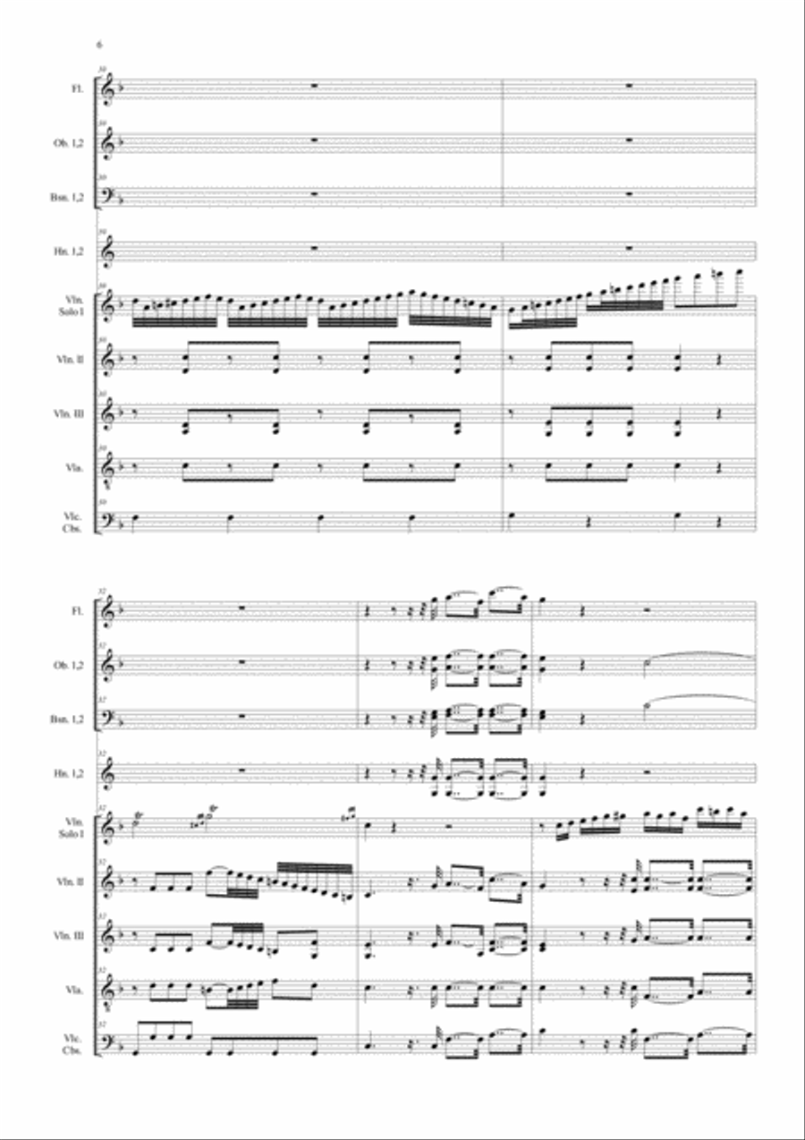 ROMANCE No. 2 Op. 50 - Beethoven - For full Orchestra - With parts Full Orchestra scores gallery preview page 6