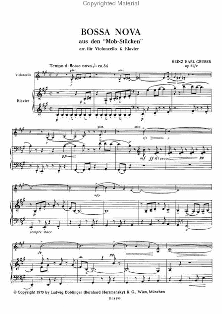 Bossa nova op. 21 / e Piano scores gallery preview page 2