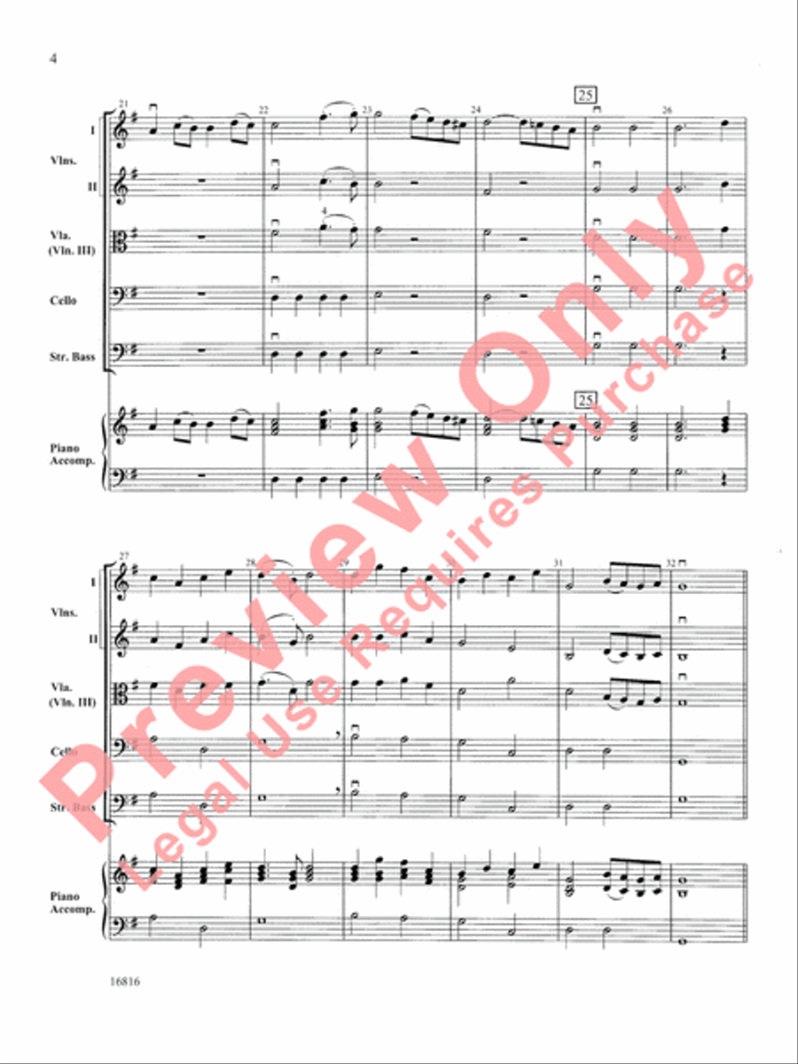 Mozart Serenade and Dance String Orchestra scores gallery preview page 5