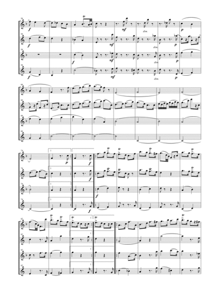 String Quartet Op. 76 No. 6 for Saxophone Quartet (SATB) image number null