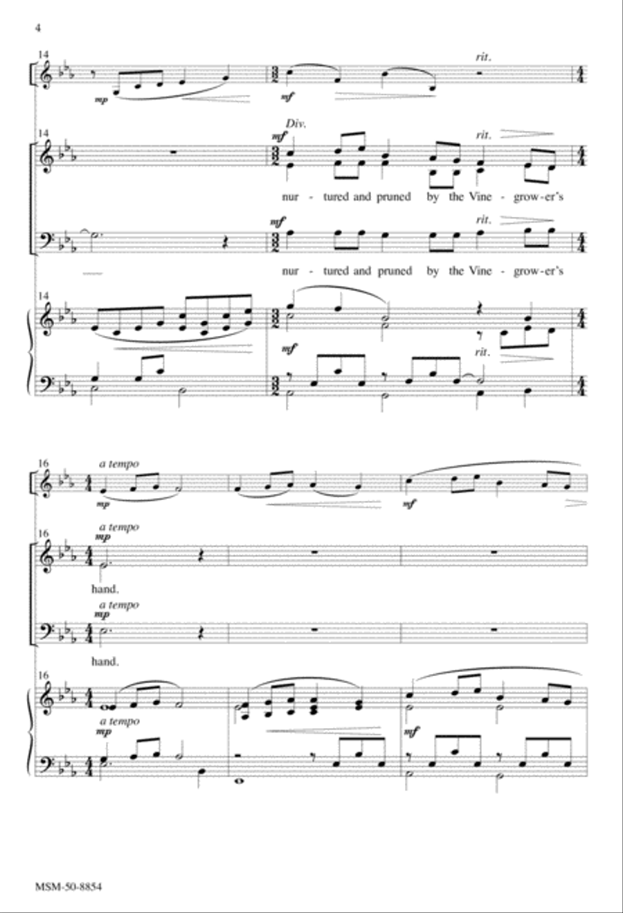 Christ Is the Vine 3-Part scores gallery preview page 4