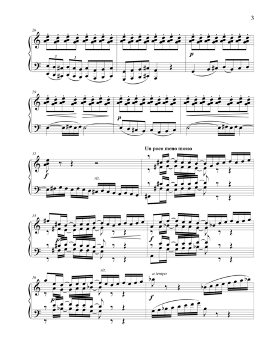 Sonata #1 in C major (Commedia dell’arte all’improvviso) Piano Solo scores gallery preview page 5