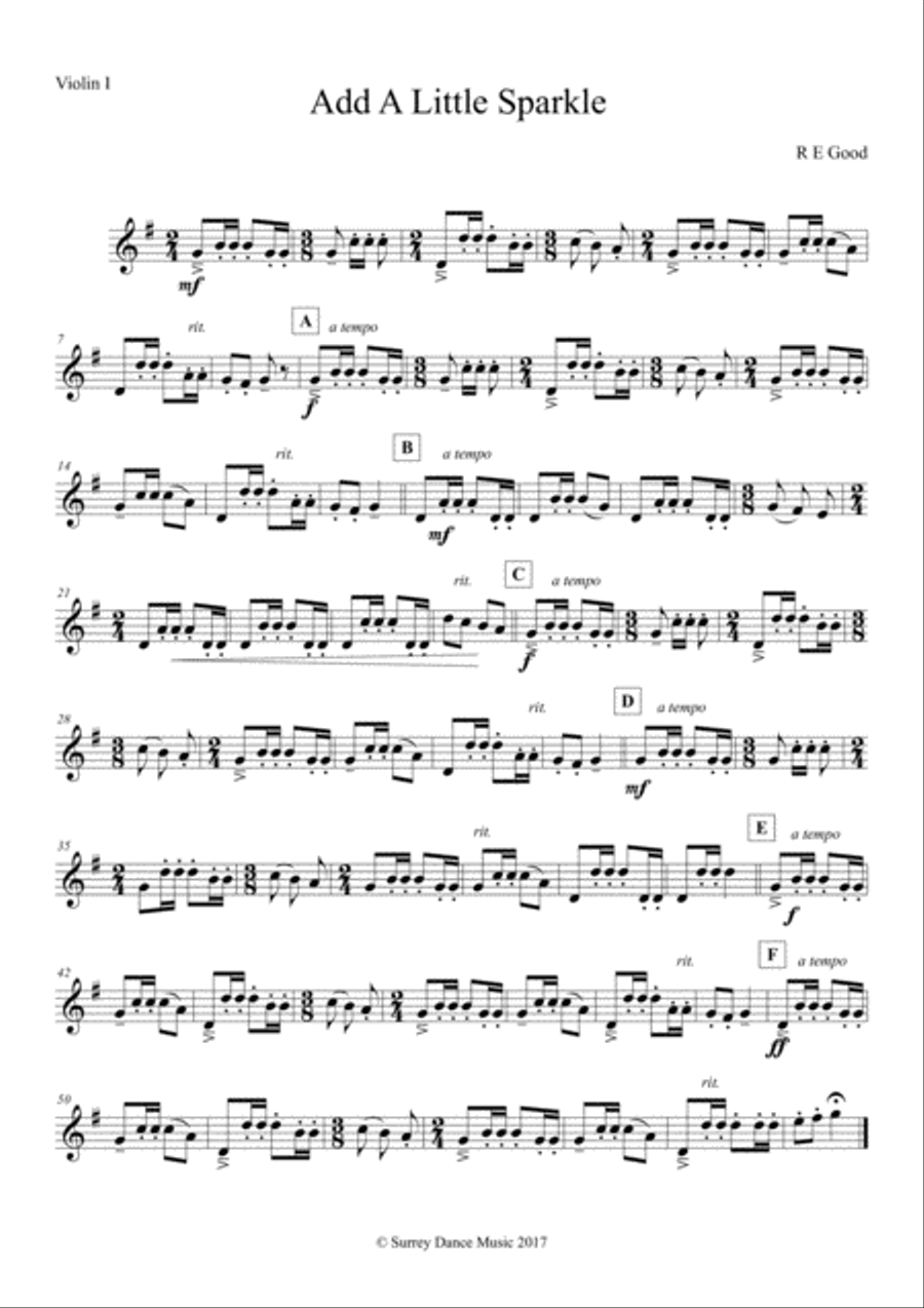 Add A Little Sparkle String Quartet scores gallery preview page 4