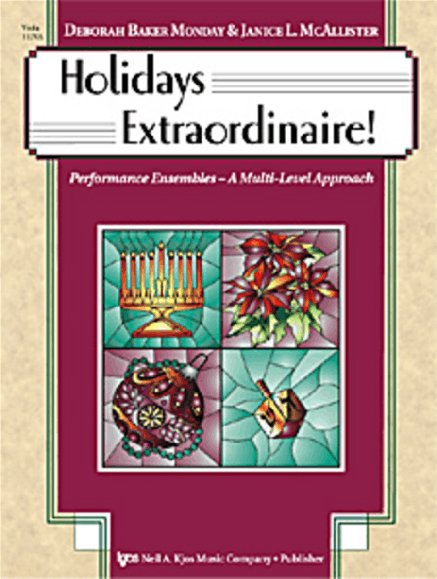 Holidays Extraordinaire! - Viola by Deborah Baker Monday Orchestra - Sheet Music