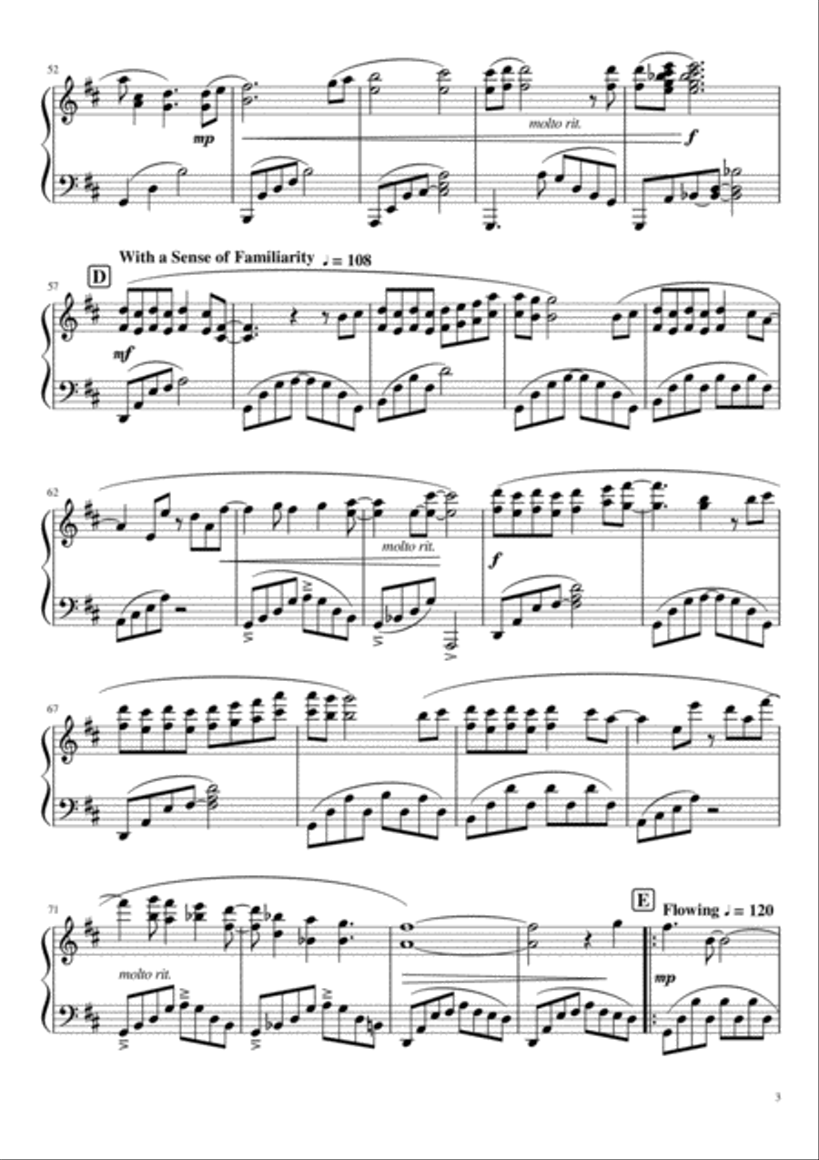 Our Journey 曾经 - Yik Khai Piano Solo scores gallery preview page 3