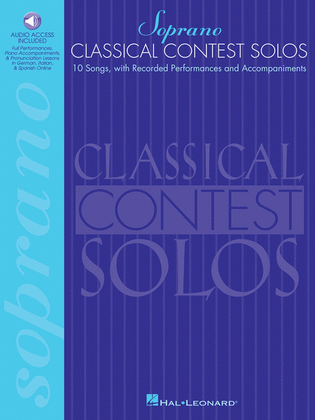 Book cover for Classical Contest Solos - Soprano