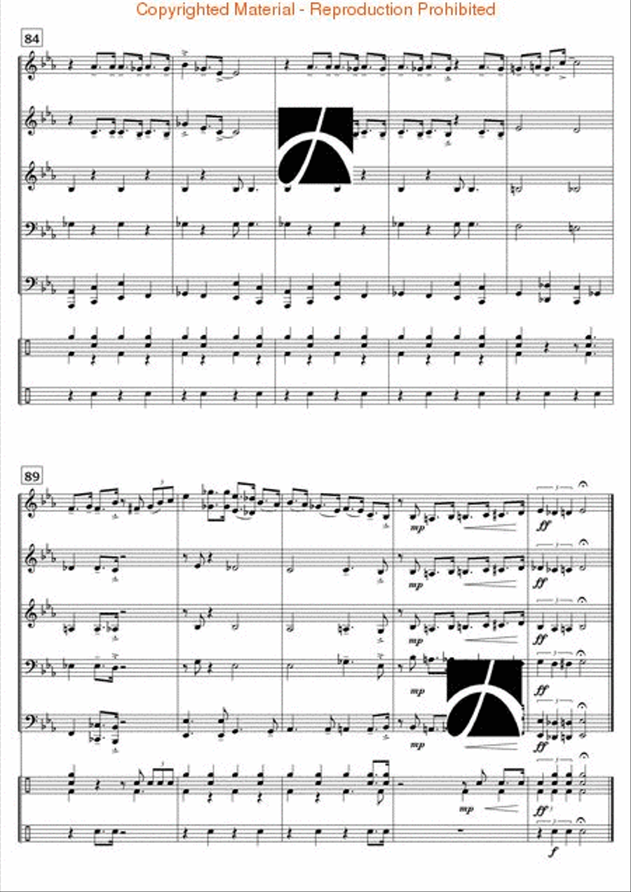 Blues Forever Concert Band scores gallery preview page 9