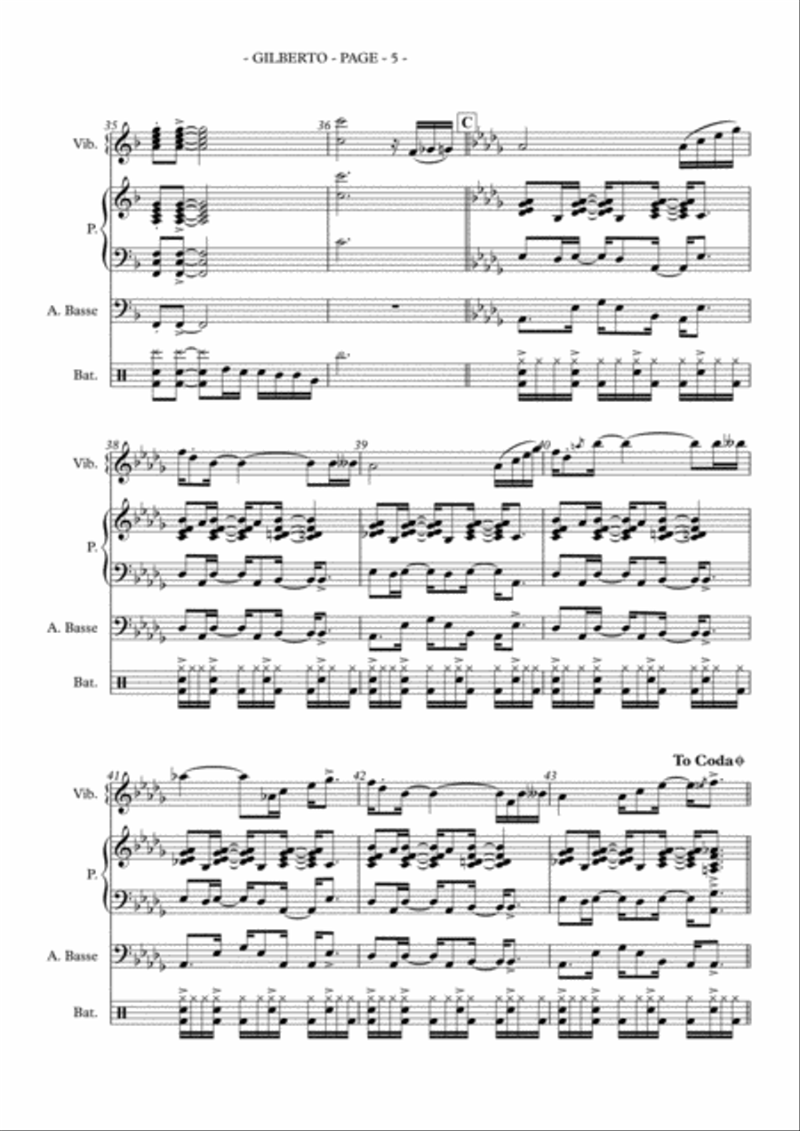 GILBERTO Jazz Ensemble scores gallery preview page 5