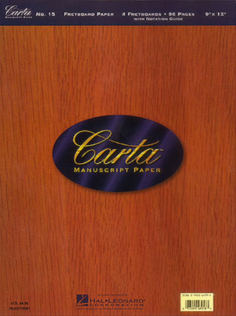 Carta Manuscript Paper No. 15 - Guitar Staff Paper scores gallery preview page 1