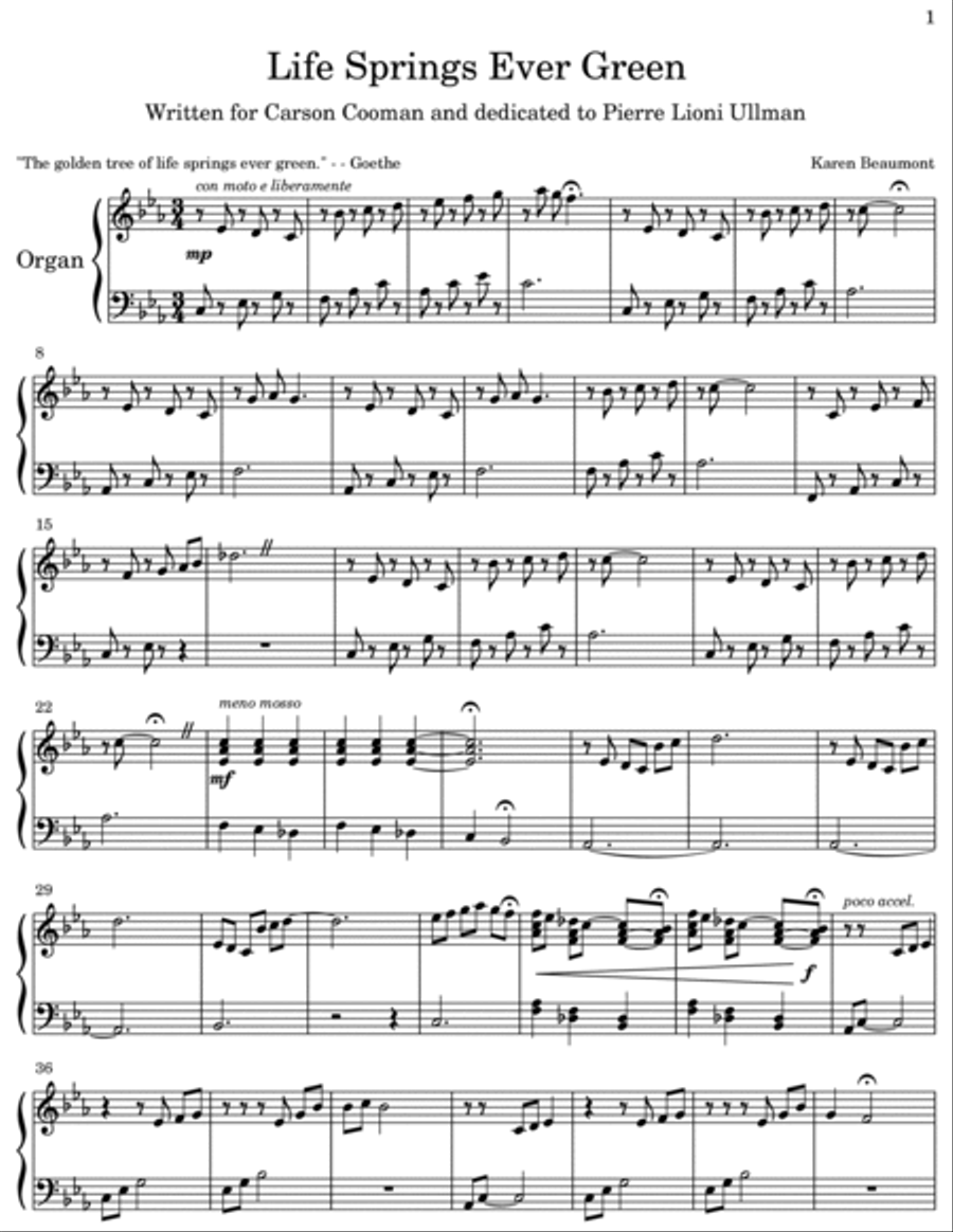 Life Springs Ever Green Life Springs Ever Green Organ Solo scores gallery preview page 2
