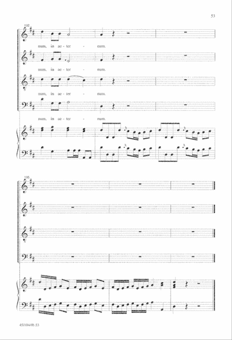 Te Deum Choral Score Te Deum Choral Score 4-Part scores gallery preview page 55