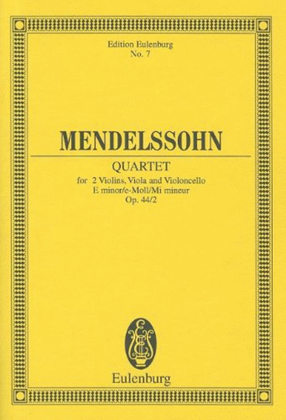 Book cover for String Quartet E minor