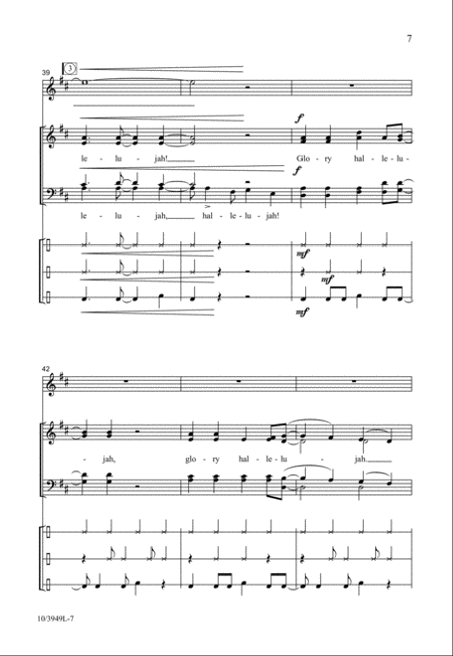 Glory, Hallelujah! Glory, Hallelujah! 4-Part scores gallery preview page 7