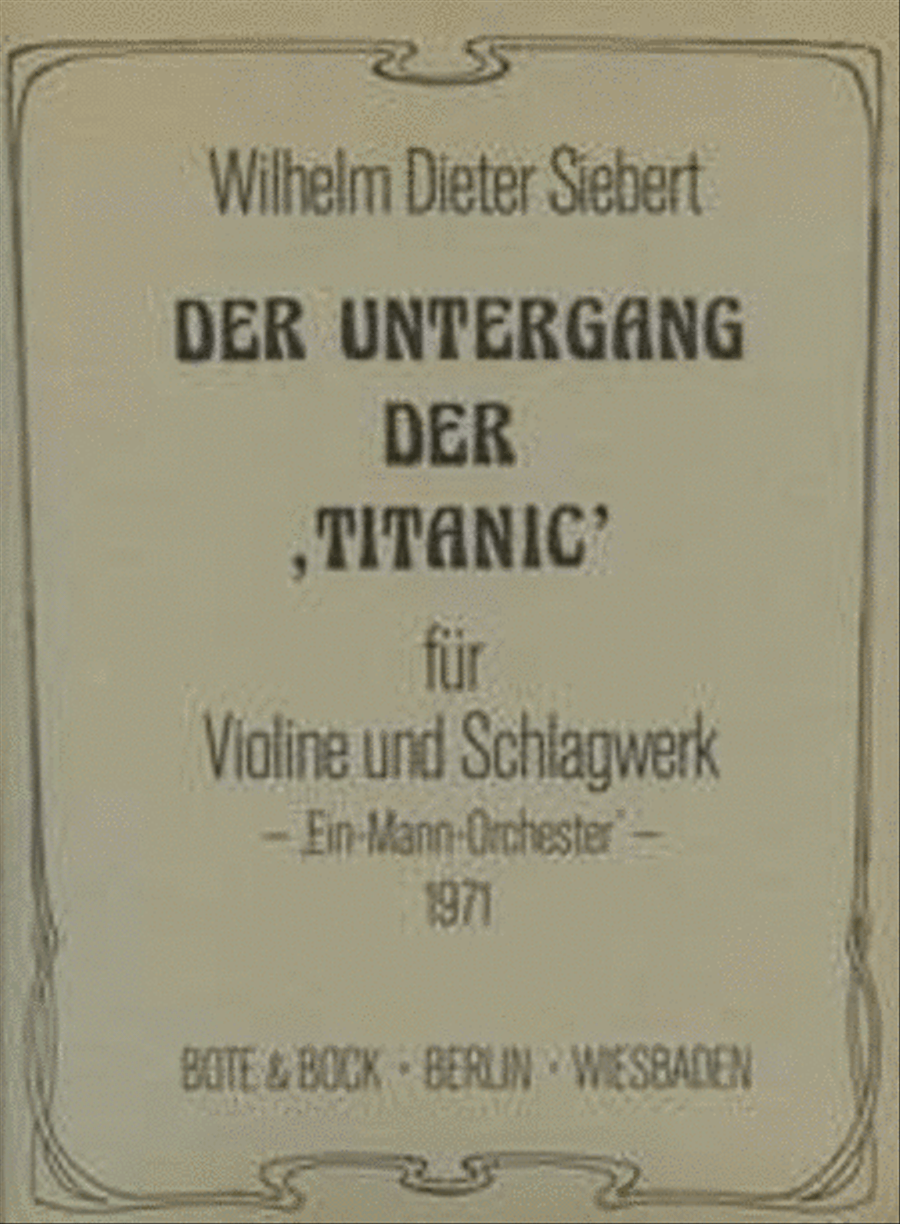 The breakup of Titanic Violin scores gallery preview page 1