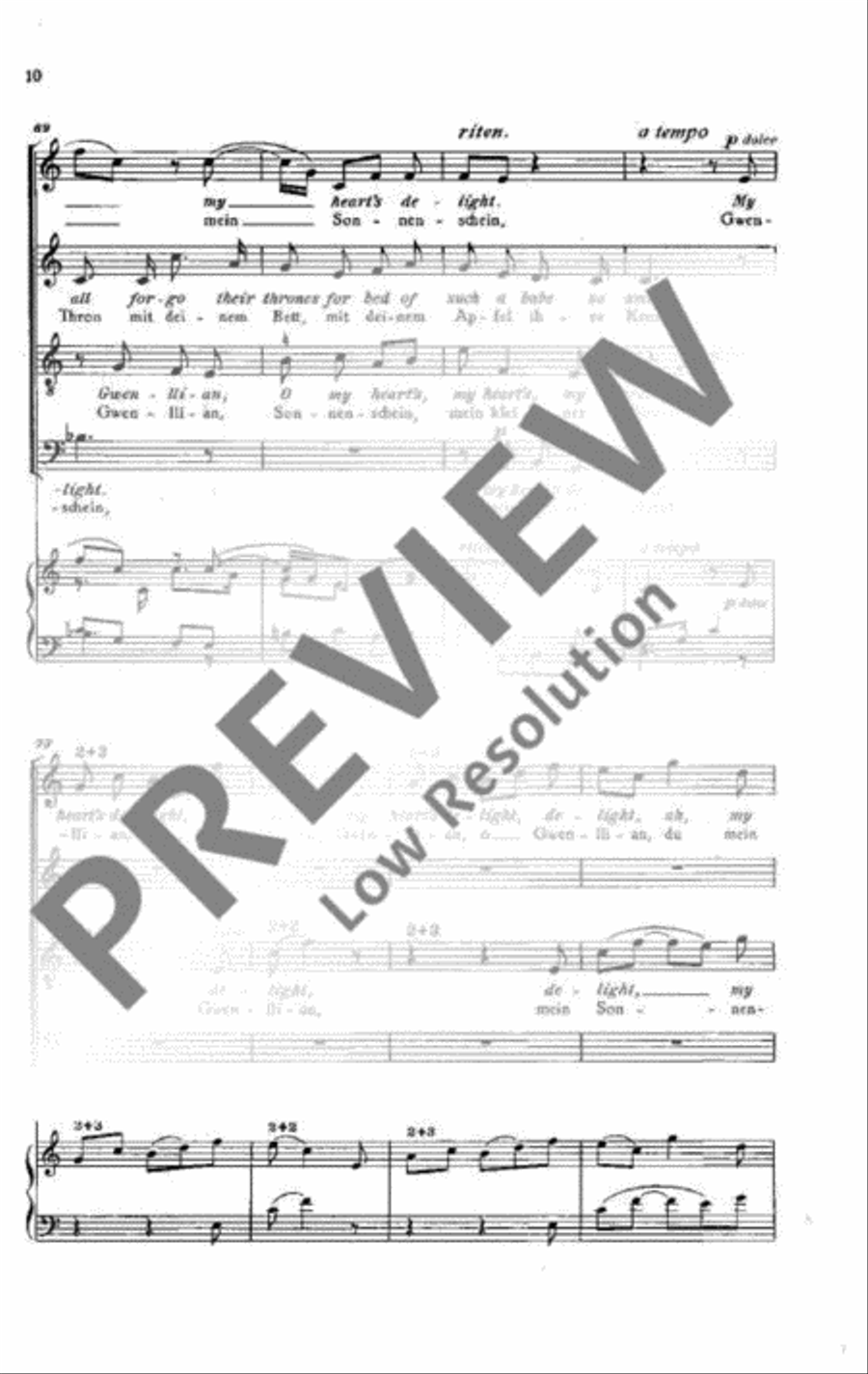 Four Songs from the British Isles 4-Part scores gallery preview page 10