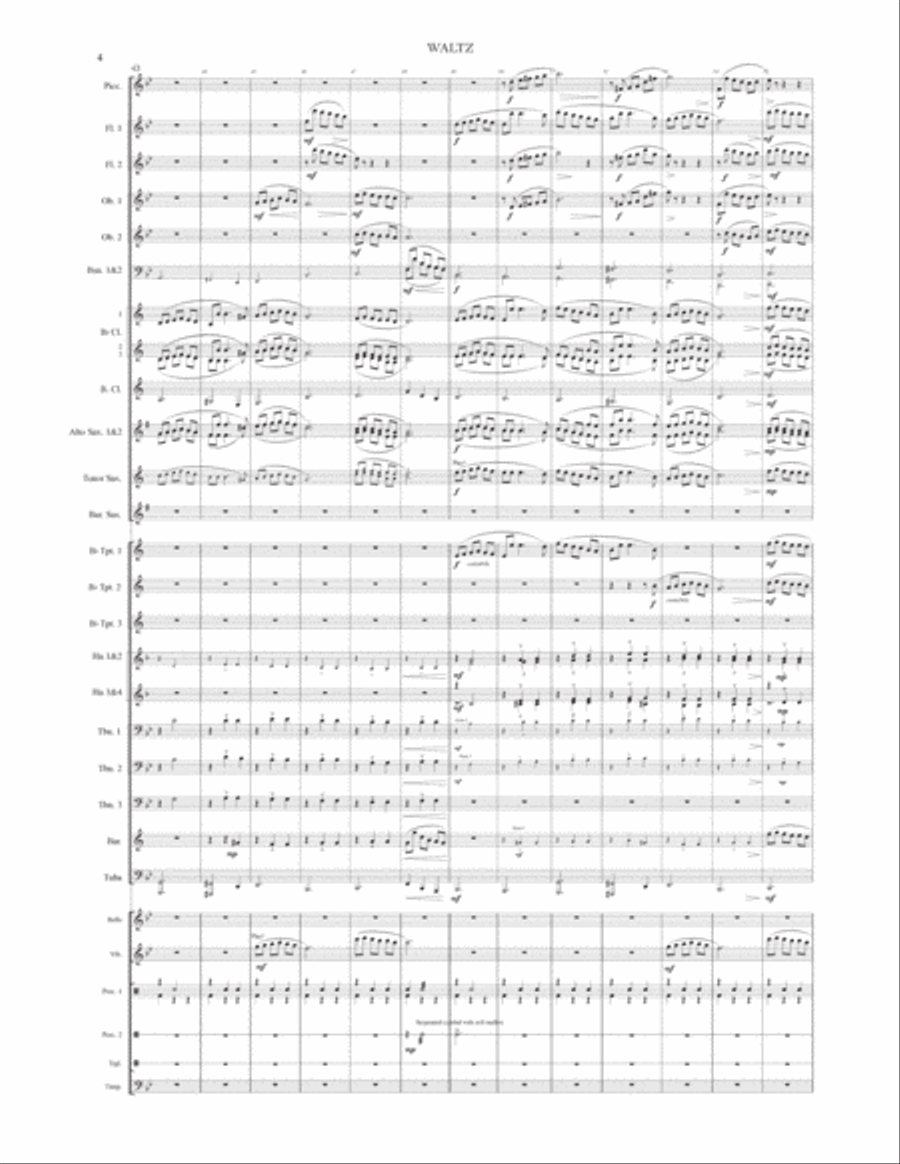 Waltz (for concert band) Concert Band scores gallery preview page 6