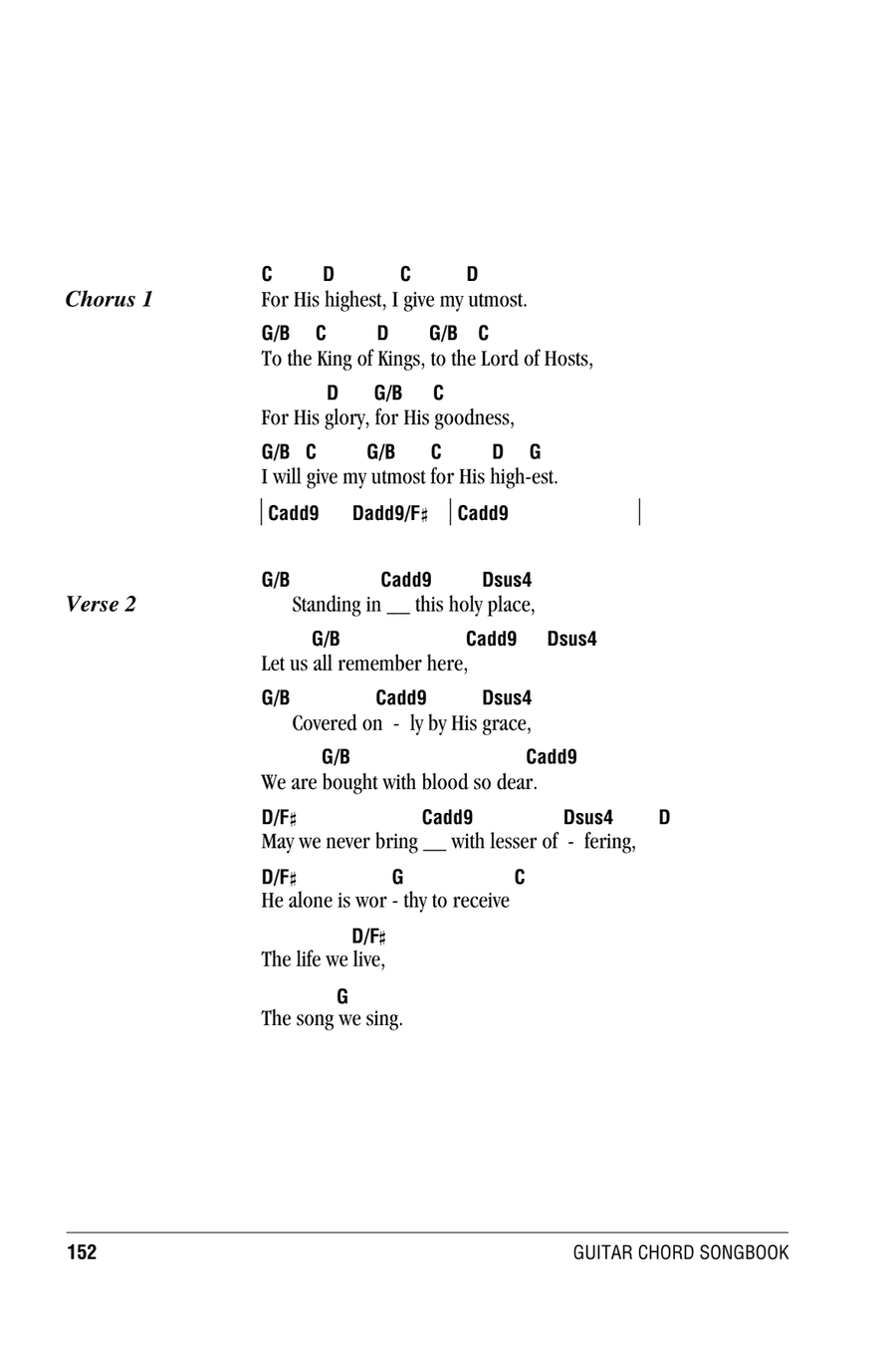 My Utmost For His Highest Acoustic Guitar scores gallery preview page 2