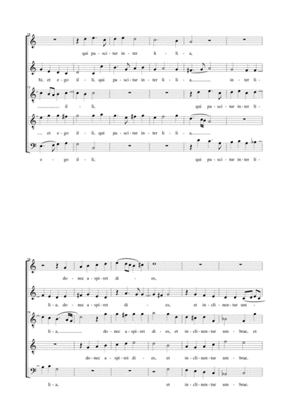 DILECTUS MEUS by G.PL da Palestrina - For SATB Choir image number null