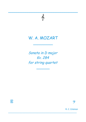 Mozart Sonata kv. 284 for String quartet