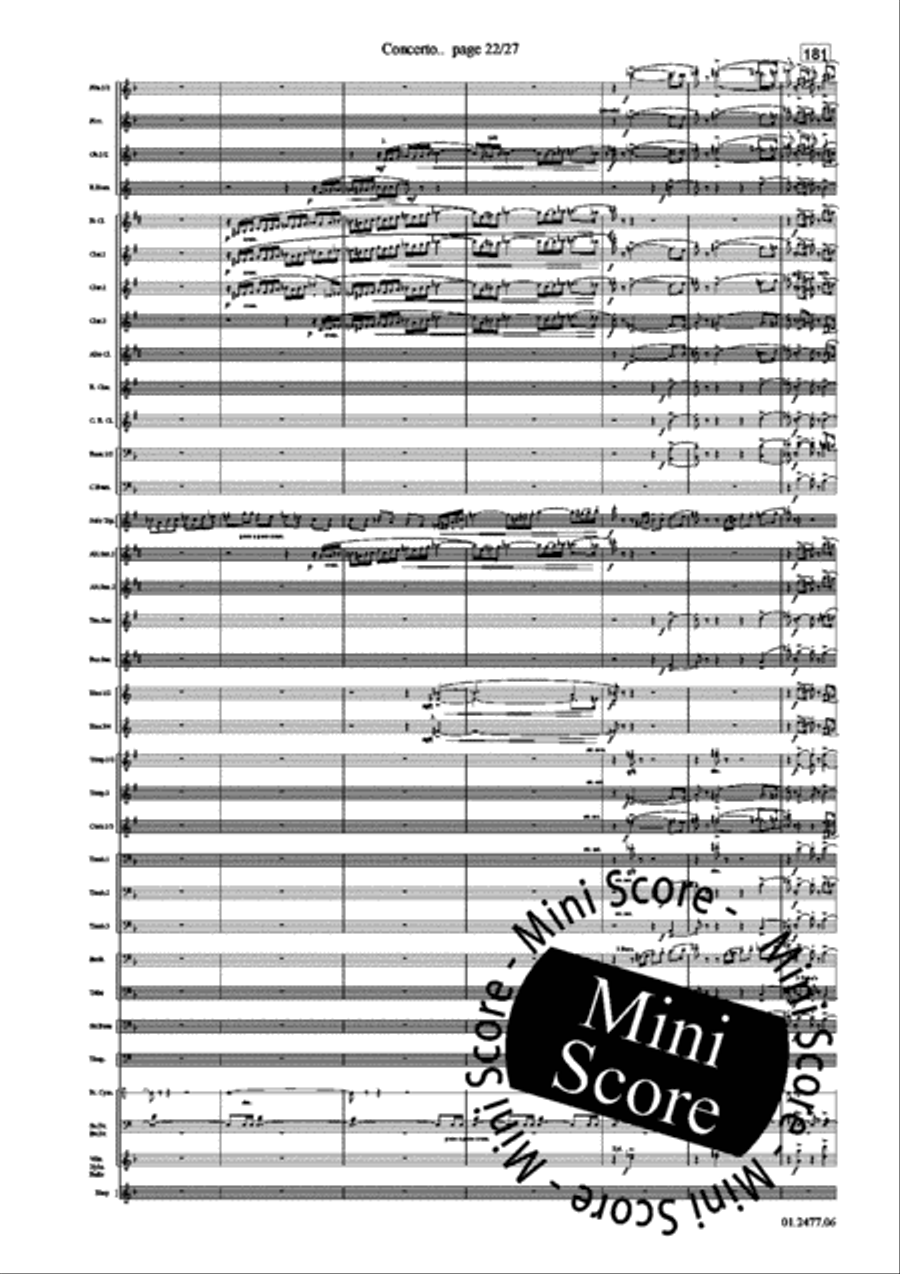 Concerto for Trumpet part 1 Concert Band scores gallery preview page 26