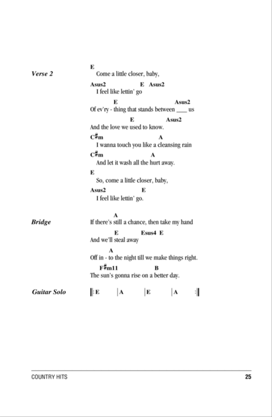Come A Little Closer Acoustic Guitar scores gallery preview page 2