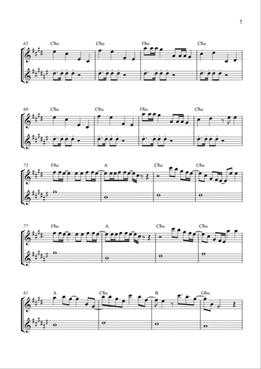 Bloody Mary Bloody Mary Woodwind Duet scores gallery preview page 5