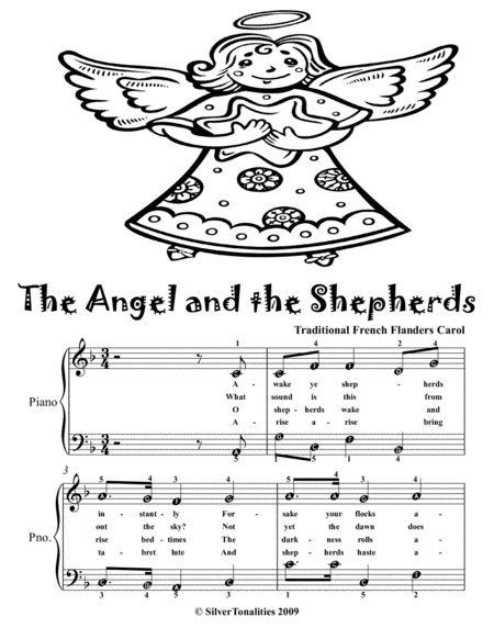 The Angel and the Shepherds Easy Piano Sheet Music 2nd Edition