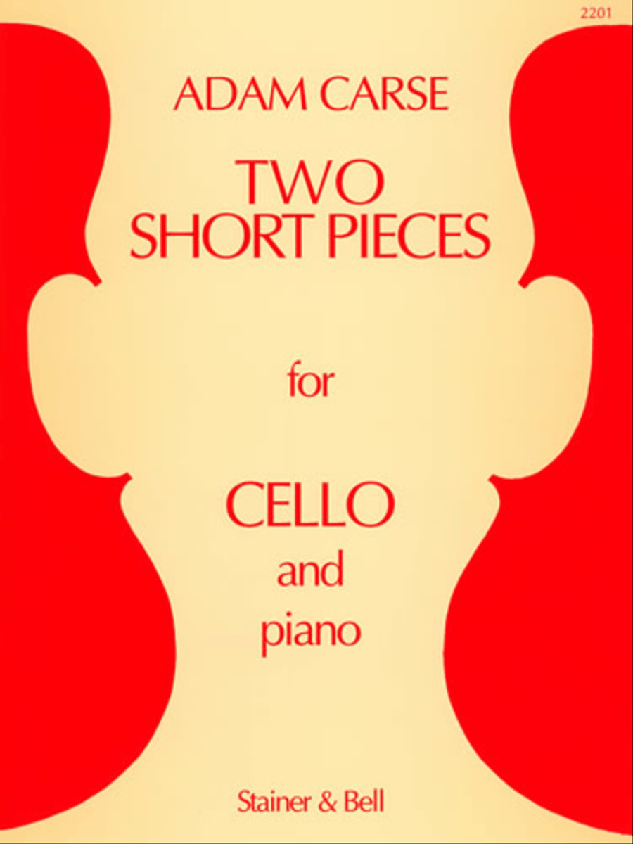 Two Short Pieces for Cello and Piano Piano Accompaniment scores gallery preview page 1