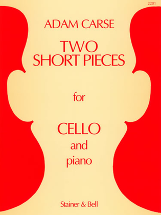 Book cover for Two Short Pieces for Cello and Piano