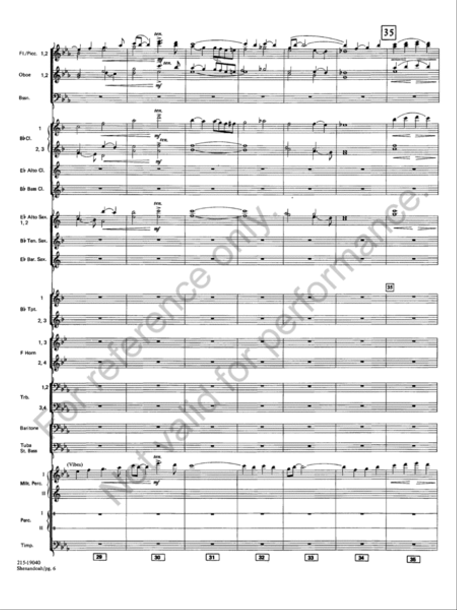 Shenandoah Shenandoah Concert Band scores gallery preview page 8