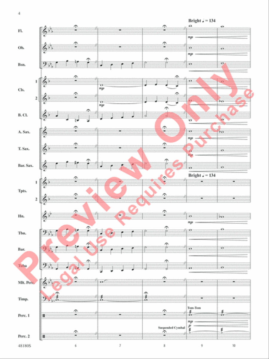 Astronomica Concert Band scores gallery preview page 5