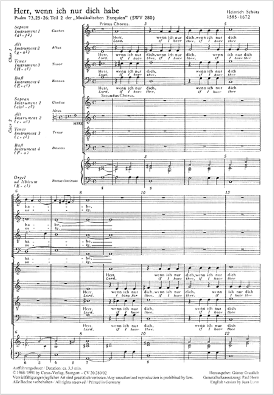 Lord, if I have thee only (Herr, wenn ich nur dich habe) 4-Part scores gallery preview page 10
