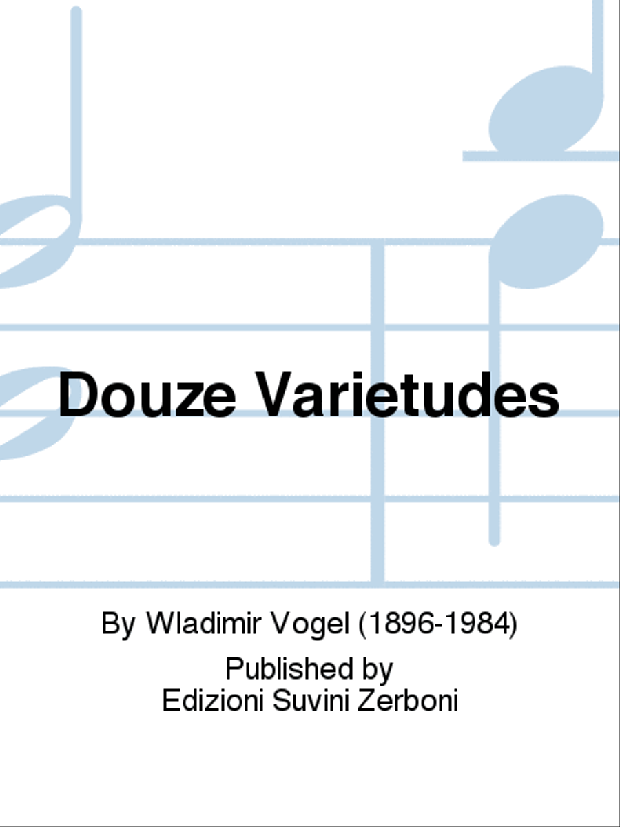 Douze Varietudes Clarinet scores gallery preview page 1