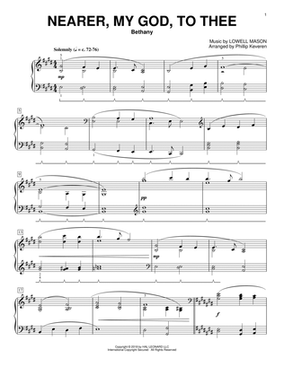Book cover for Nearer, My God, To Thee [Classical version] (arr. Phillip Keveren)