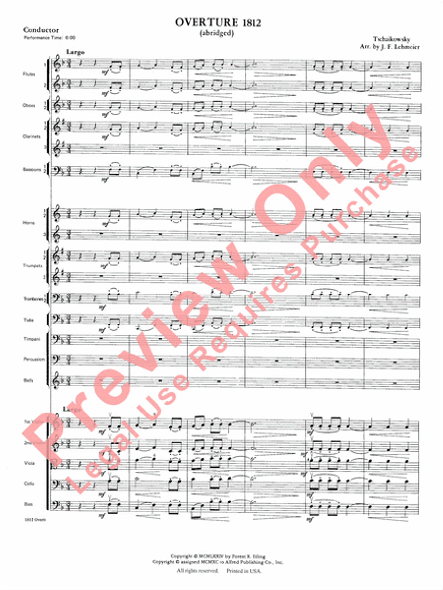 Overture 1812 Overture 1812 Full Orchestra scores gallery preview page 3