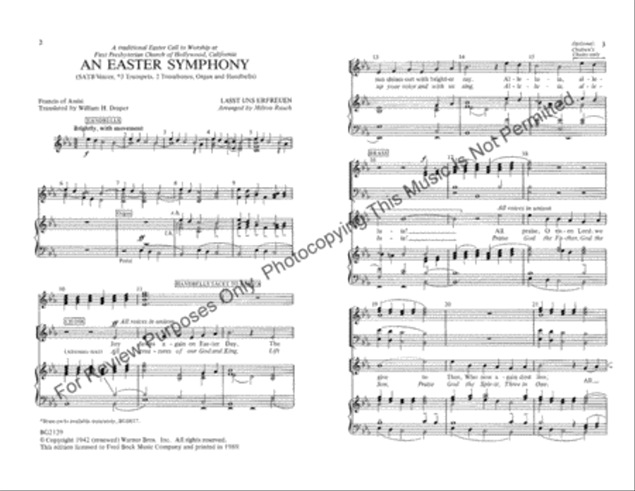 An Easter Symphony Handbell Choir scores gallery preview page 2