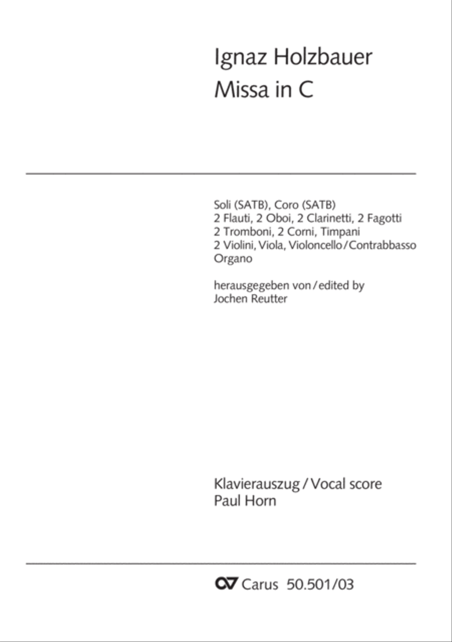 Mass in C Major 4-Part scores gallery preview page 2
