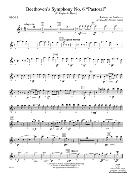 Beethoven's Symphony No. 6 "Pastoral": Oboe