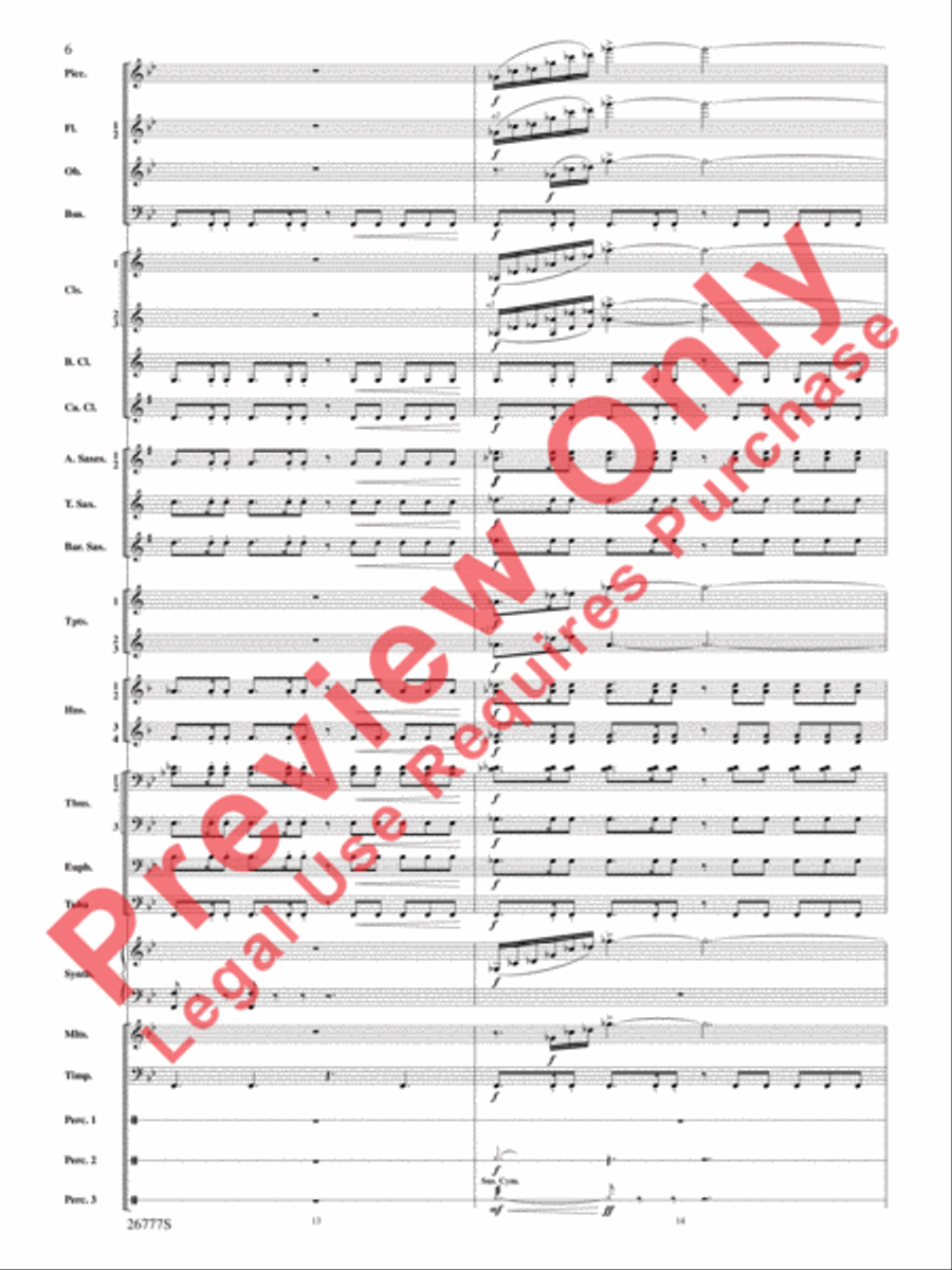 Soaring with John Williams Concert Band scores gallery preview page 7