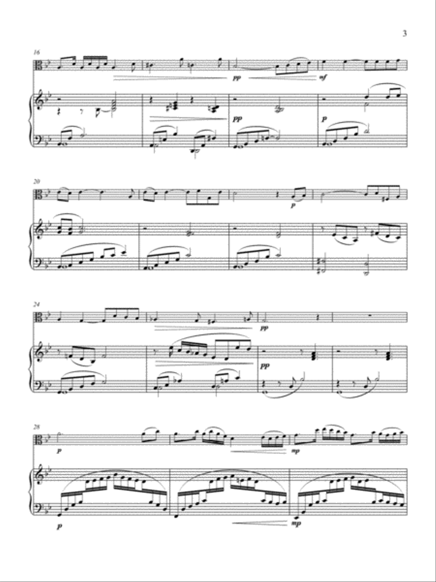 Short Pieces for Viola and Piano Piano Accompaniment scores gallery preview page 2
