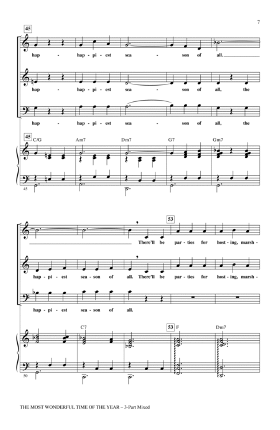 The Most Wonderful Time Of The Year 3-Part scores gallery preview page 5