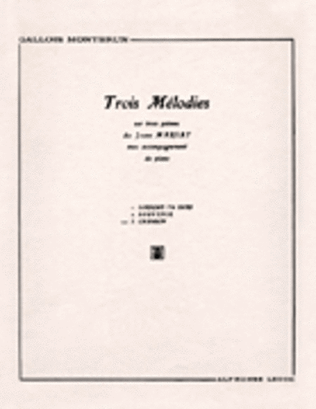 Book cover for 3 Melodies No. 3 - Chanson