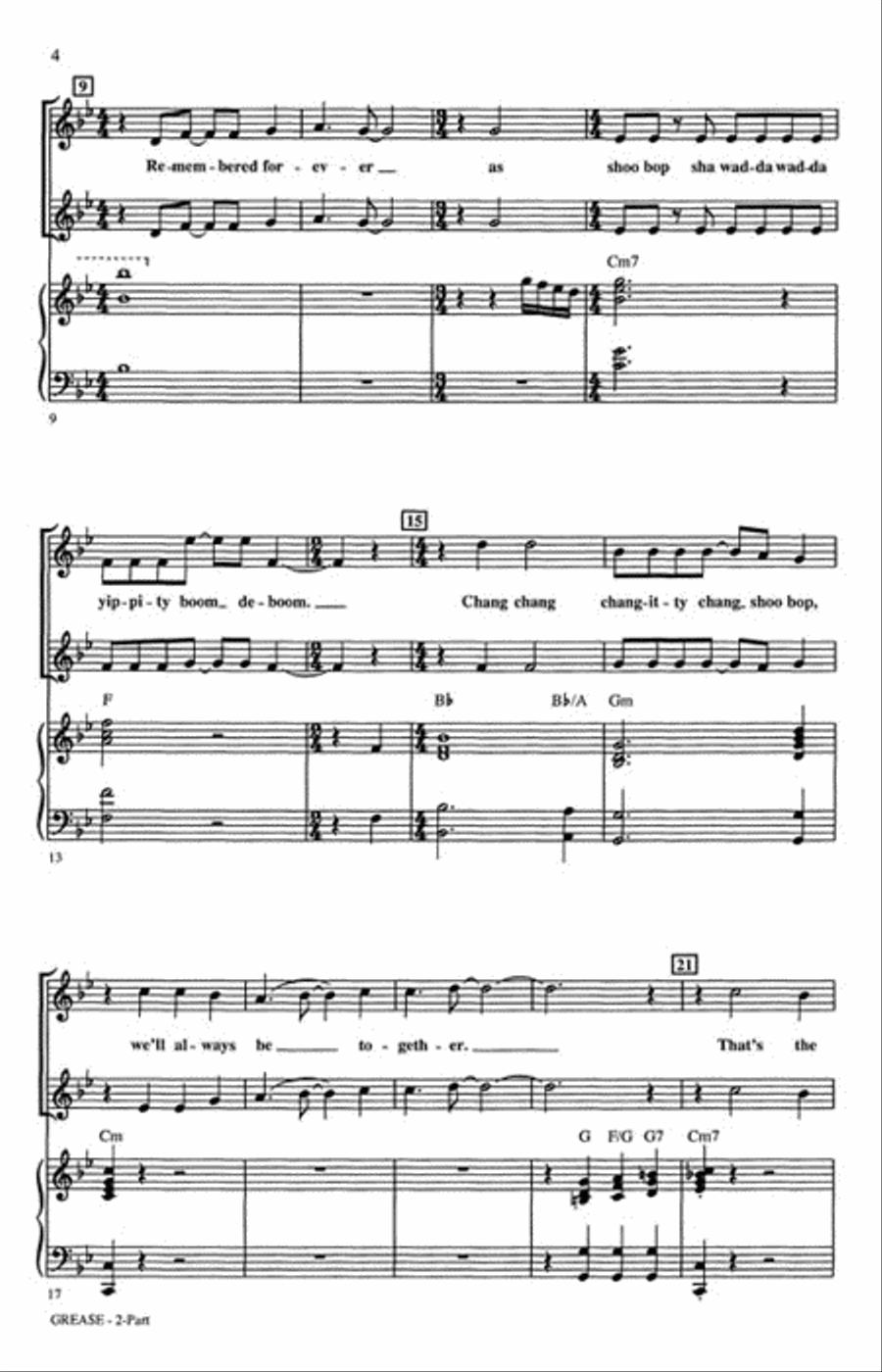Grease (A New Broadway Medley) 2-Part scores gallery preview page 3