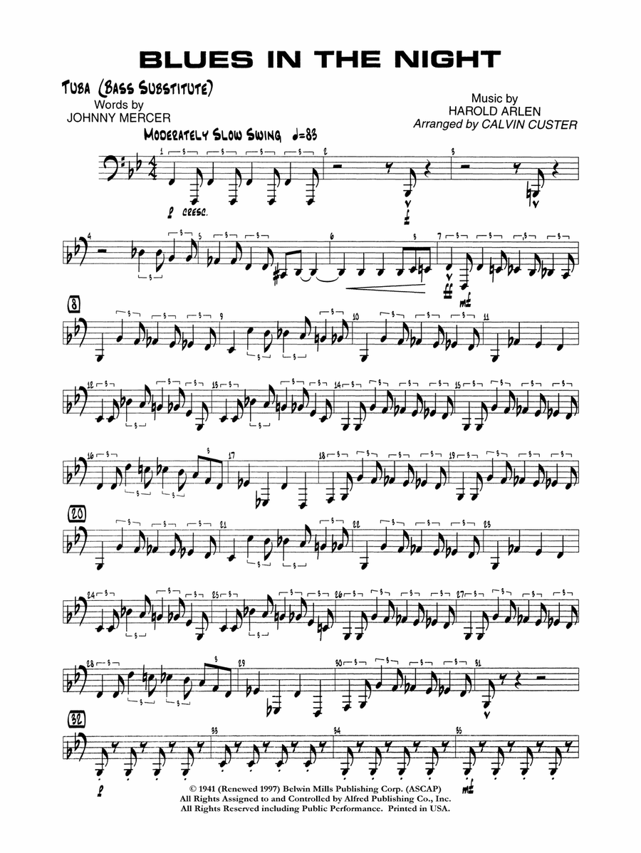 Blues in the Night: 2nd Tuba