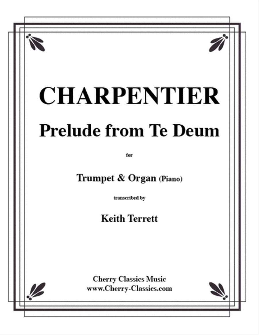 Prelude from Te Deum for Trumpet & Organ Trumpet scores gallery preview page 1