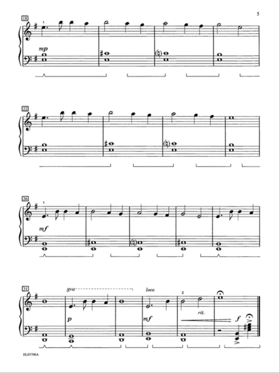 Excursions, Book 1: 12 Original Piano Solos for Early-Level Pianists Piano Method scores gallery preview page 6