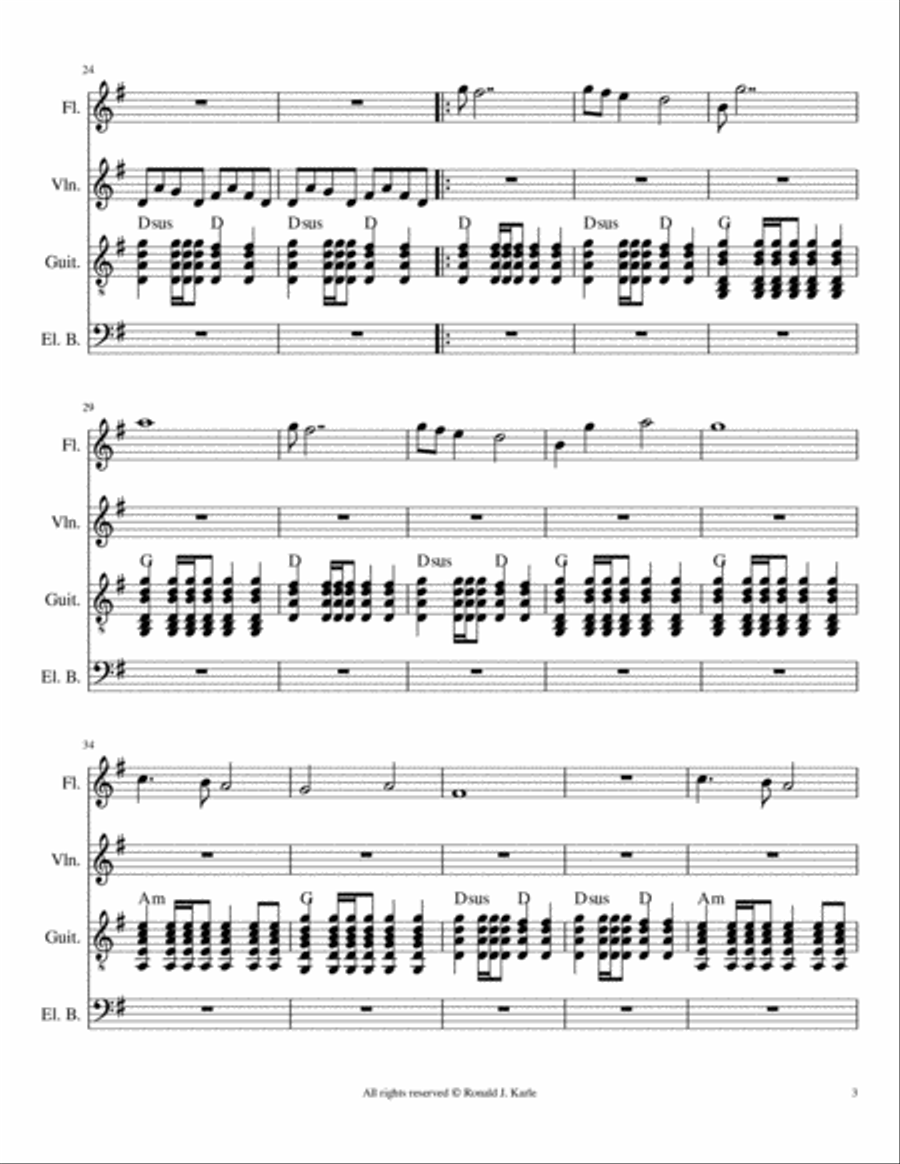 Time of Our Own Small Ensemble scores gallery preview page 3