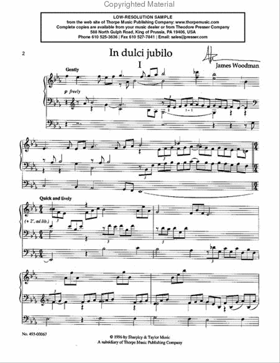 In Dulci Jubilo Chamber Music scores gallery preview page 2