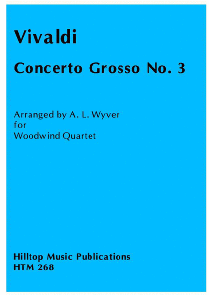 Concerto Grosso No. 3 arr. woodwind quartet image number null