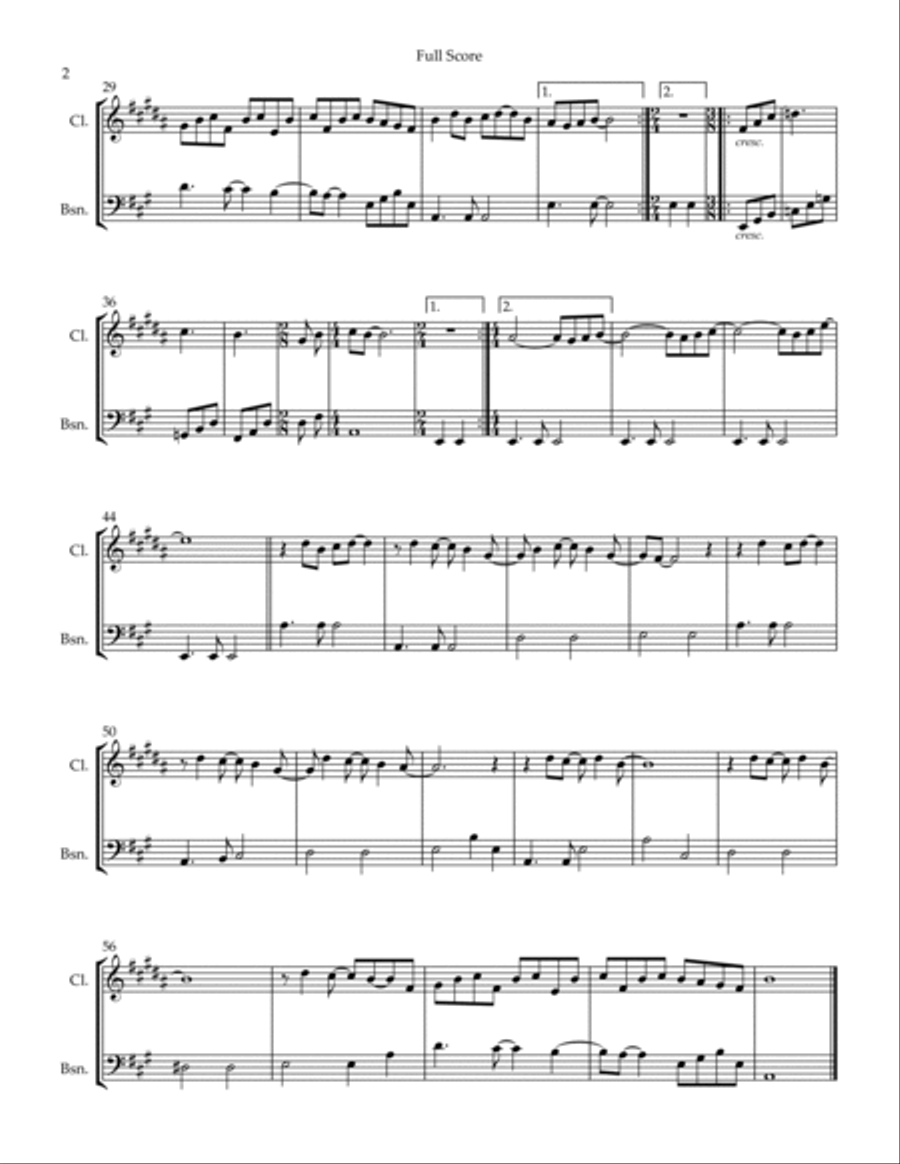 Here Comes The Sun Woodwind Duet scores gallery preview page 2